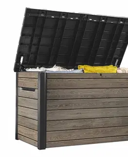 Úložné boxy a chladničky KETER Úložný box DECO DASHBOARD STORAGE 870L | jaseň