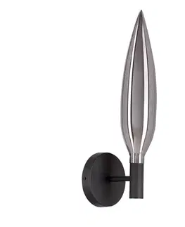 Nástenné svetlá Kinkiet Nordic szklany szary dymiony 1x5W G9 do salonu
