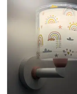Svietidlá Dalber 41199 - Detská nástenná lampa RAINBOW 1xE27/15W/230V pestrofarebná 41199