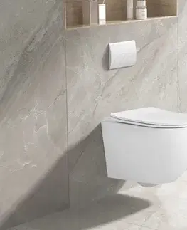 Záchody INVENA - Závesná WC misa TINOS, vrátane soft/close sedátka CE-91-001-W