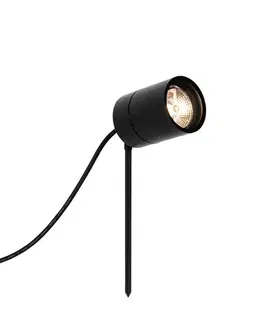 LED reflektory a svietidlá s bodcom do zeme Moderné bodové čierne AR70 nastaviteľné IP44 - Solo