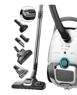 Predlžovacie káble Concept VP8291 - Vrecový vysávač PERFECT CLEAN PET EXPERT 700W/230V biela vp8291