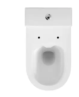 Záchody CERSANIT - WC KOMBI CREA CLEANON 011/020 OVAL, NÁDRŽKA 011 3/5, SEDADLO DUR SLIM WO LW ONE K114-023-S-SET