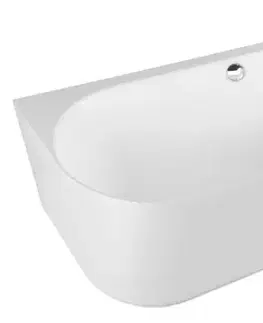 Vane POLYSAN - SUSSI R rohová stojaca vaňa liaty mramor 150x70x49,5cm, biela 93231R