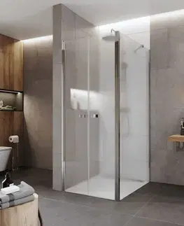 Sprchovacie kúty Mereo Sprchový kút, Novea, obdĺžnik, 80x120x200 cm, chróm ALU, sklo Point CK88512Z