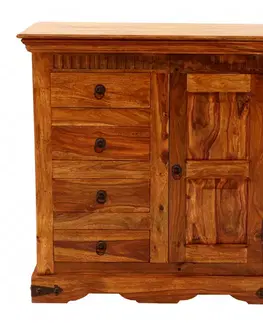 Príborníky Komoda Jali s úložným priestorom 90x90x45 z indického masívu palisander