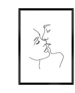 Obrazy Plagát Kiss Line