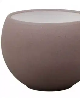 Záhrada Obal LUNA STRUKTUR d14cm hnedá mat