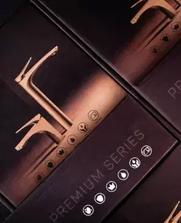 Kúpeľňové batérie REA - Umývadlová batéria Joe Brush Gold vysoká REA-B8991