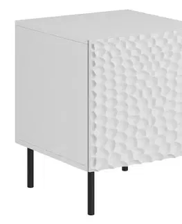 Nočné stolíky CAMA MEBLE Hole nočný stolík (2 ks) biela