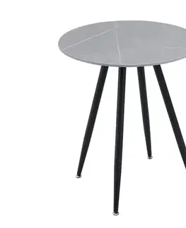 Záhradné stoly ROUND záhradný stôl 60 cm, šedá/čierna