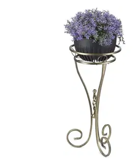 Stojany na kvetiny HowHomely Stojan na kvety 60x28 cm zlatá 10-0893/zloty