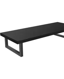 Kúpeľňový nábytok CERANO - Doska pod umývadlo Navira Pro + podperná konzola - čierna matná - 70x46x3,6 CER-6061202