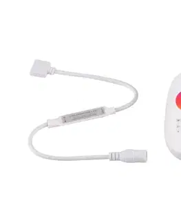 Predlžovacie káble  Diaľkový ovládač pre RGBW LED pásiky 12-24V 2,4GHz 2xAAA + controler 319364