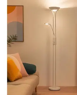 Lampy Brilagi - Stmievateľná stojacia lampa SCARLETT 1xR7s/230W/230V + 1xG9/40W biela 63056