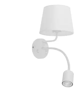 Svietidlá  Nástenná lampa MAJA 1xE27/15W/230V + 1xGU10/10W/230V biela 2535