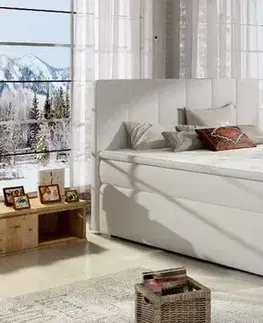 Postele ArtElta Manželská posteľ BOLERO Boxspring | 180 x 200 cm Bolero rozmer: 180x200 cm, Bolero farba: Soft 17