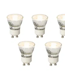 LED osvetlenie Sada 5 stmievateľných GU10 LED žiaroviek 35 mm 3W 220 lm 2700K