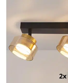 Svietidlá BRILAGI - LED Bodové svietidlo AURA LUX 2xGX53/30W/230V čierna/zlatá WO-OEM-CF-07-GLD