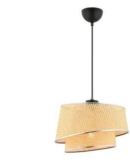 Svietidlá  Luster na lankách BARETTE 1xE27/60W/230V béžová/lesklý chróm 390FLH2491