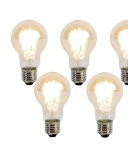 LED osvetlenie Sada 5 stmievateľných LED žiaroviek E27 Kelvin A60 Goldline 8W 806lm 2000-2700K