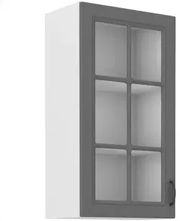 Kuchynské skrinky visiace Kuchynská skrinka Stilo dustgrey/biely 40gs/90 1f