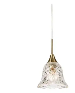 Svietidlá Markslöjd 109011 - Závesný luster LUNA na lanku 1xE14/40W/230V mosadz 109011