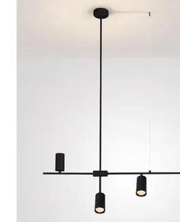 Svietidlá BRILAGI - Závesný luster CRANE 4xGU10/30W/230V čierny WO-CRANE-04-BLK-OEM
