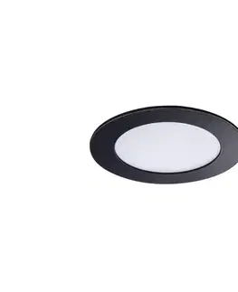 Svietidlá  33562 - LED Kúpeľňové podhľadové svietidlo ROUNDA LED/6W/230V IP44 čierna 33562