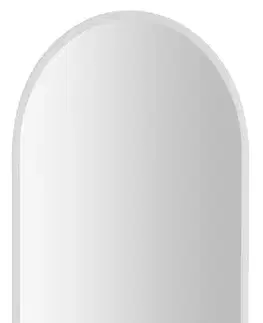 Kúpeľňové zrkadlá AQUALINE - MAGARA oválne zrkadlo s LED osvetlením 45x80cm, dotykový senzor, stmievateľné MG045