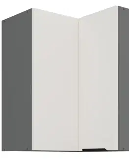 Kuchynské skrinky visiace Kuchynská skrinka Aria-Wh/Ant Anti Fingerprint 60x60 Gn-72 2f (90°)