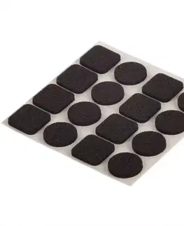 Príslušenstvo k nábytku Podložky plstené čierne 20x20 mm a 20 mm