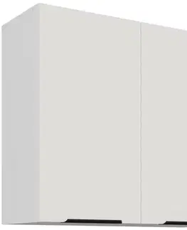 Kuchynské skrinky visiace Kuchynská skrinka Aria-Wh/Wh Anti Fingerprint 80g-72 2f