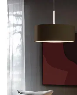 Svietidlá Eglo - LED luster na lanku TUNJA 1xE27/60W/230V hnedá 1xEG32515+1xEG32474
