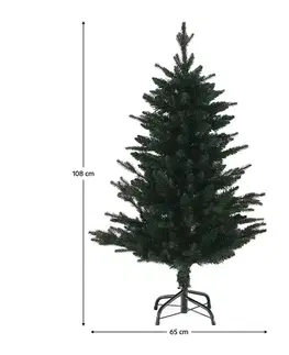 Vianočné stromčeky KONDELA Christmas Typ 8 vianočný stromček 108 cm zelená