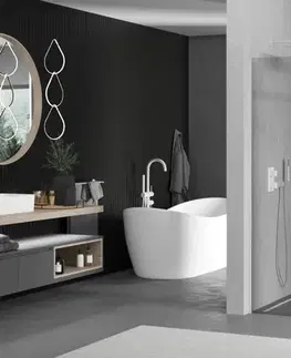 Sprchové dvere MEXEN/S - Kioto Sprchová zástena Walk-in 125 x 120, transparent, biela 800-125-202-20-00-120