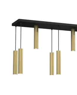 Svietidlá  Luster na lanku RAITO 8xGU10/8W/230V mosadz 117