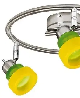 Stropná svetla Stropná lampa Benátky špirálová 3*40W G9 nikel