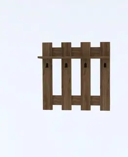 Nemý sluha Nástenný vešiak Carina Walnut