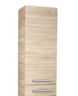 Kúpeľňový nábytok AQUALINE - VEGA Skrinka vysoká 35x184x31cm, dub platin VG985