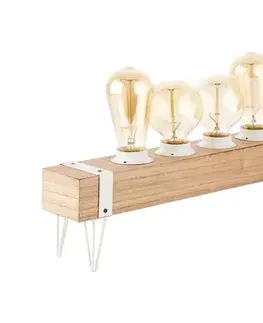Lampy Brilliant - Stolná lampa WHITEWOOD 4xE27/60W/230V HK18247S75