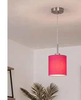 Svietidlá BRILAGI - LED luster na lanku NUBILA 1xE27/60W/230V pr. 14 cm ružová EG32515+BG1577