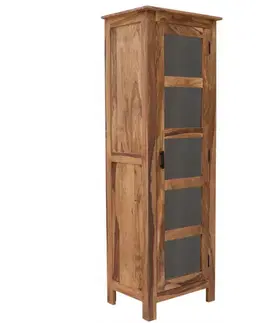Príborníky Vitrína Rami 60x180x45 indický masív palisander