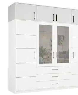 Nadstavce na skrine Nadstavec Belluno 240 biela