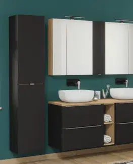 Skrinky do kúpeľne ArtCom Vysoká skrinka do kúpeľne so zrkadlom CAPRI Cosmos 803