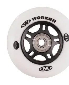 In-line kolieska In-line kolieska WORKER 76mm a ložiská ABEC-7 chrome - Set 4 ks