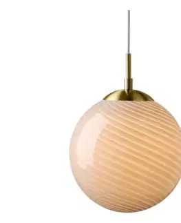 Svietidlá Halo Design 748464 - Luster na lanku CANDY 1xE27/25W/230V pr. 25 cm sivá/mosadz 748464