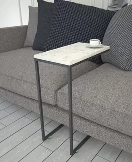 Konferenčné stolíky Príručný stolík / Odkladací stolík Callen - White Marble