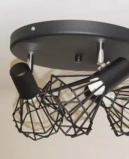 Lampy do obývačky Luster Mini Szach 2743 Čierna PL3