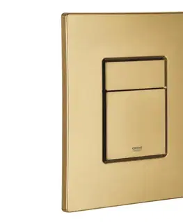 Svietidlá GROHE 38732GN0 - Splachovacie tlačidlo SKATE COSMOPOLITAN 156 × 197 mm zlaté 38732GN0